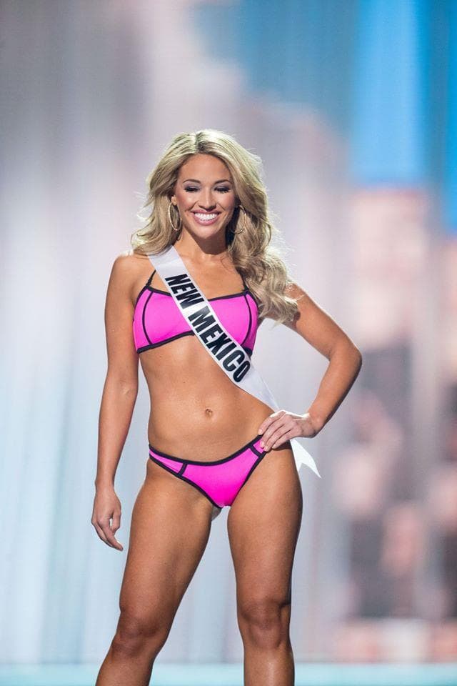 Ashley Mora Miss New Mexico USA 2017 during Preliminary Swimsuit Competition (Photo Credit: Miss USA Facebook Official)