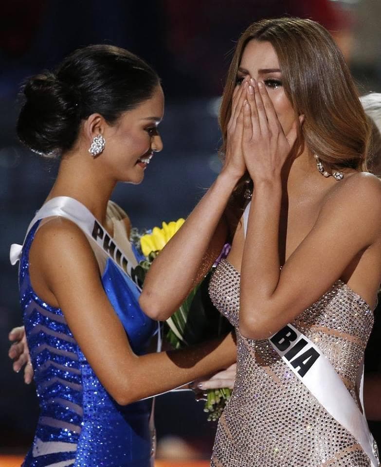 Ariadna Maria Gutierrez Arevalo, Miss Colombia with Pia Alonso Wurtzbach, Miss Philippines (Photo Credit: Miss Universe Official)