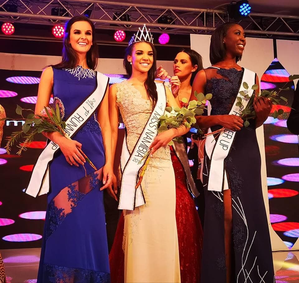 Selma Kamanya winner Miss Namibia 2018/ Miss Universe Namibia 2018 with her runners-up