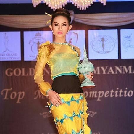 Thin Thae Bo Miss Golden Land Myanmar 2015 Finalist (Photo Courtesy - Official Facebook)