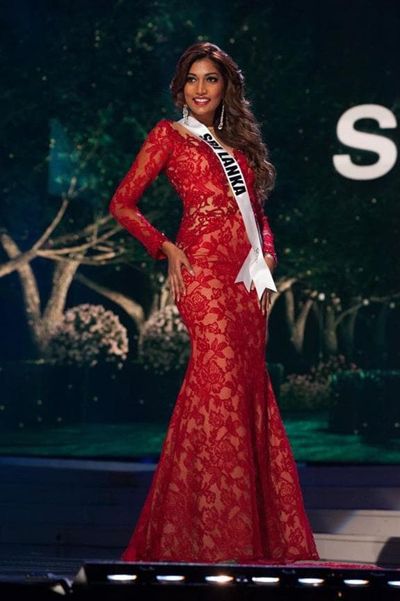 Avanti Marianne Page Miss Universe Sri Lanka 2014 Evening Gown