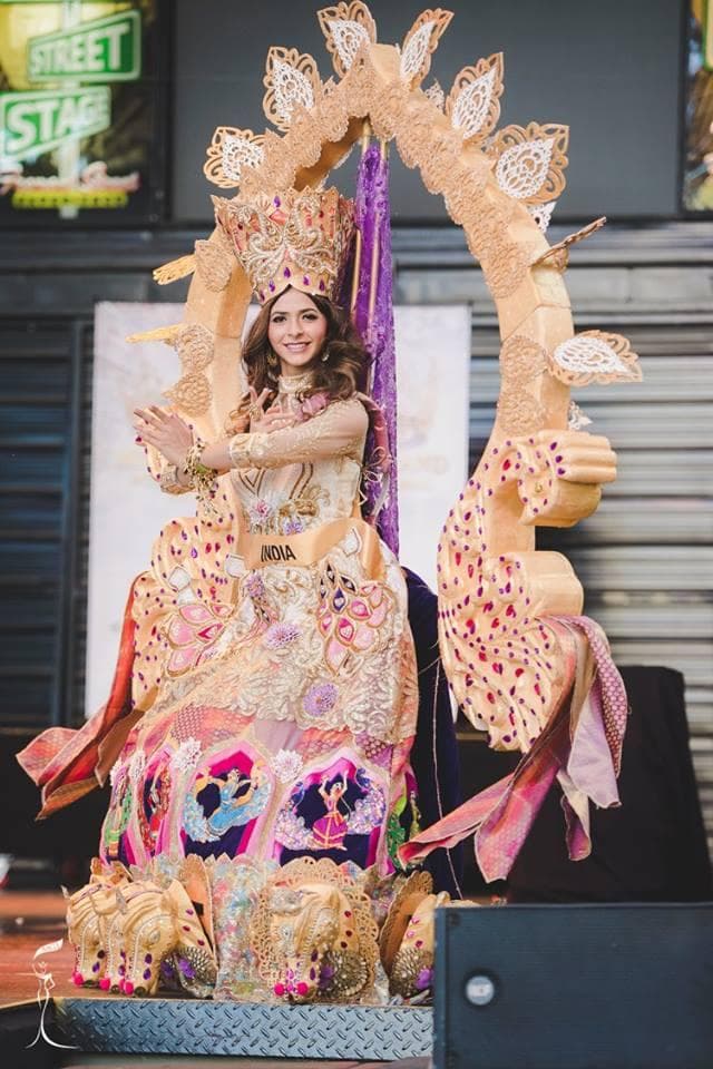 Pankhuri Gidwani Miss Grand India 2016 in National Costume (Photo Credit: Official Facebook/ Miss Grand International Organization)