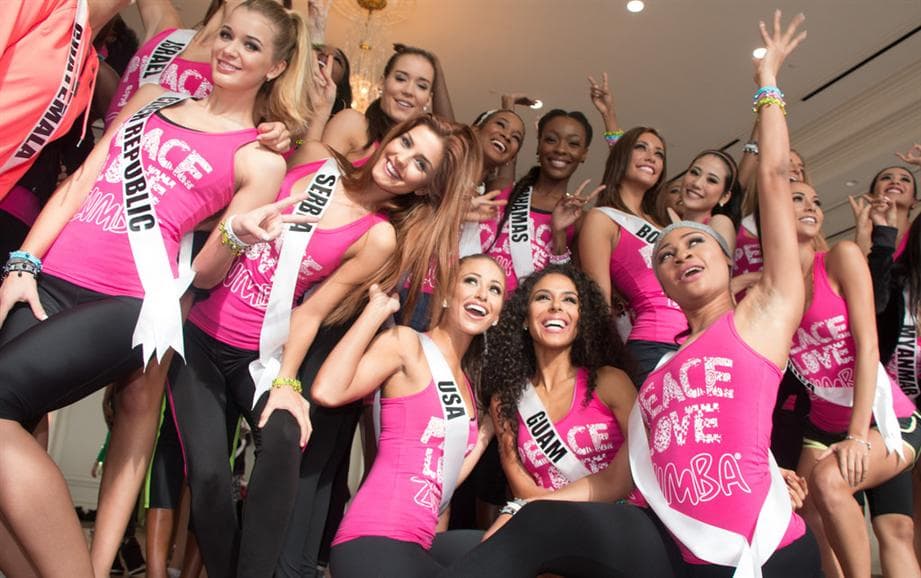 Brittany Bell Miss Universe Guam 2014 at Zumba Fitness Class