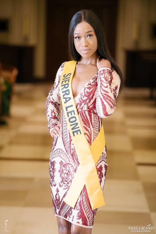 Fanta Kabia Miss Grand Sierra Leone 2018, Finalist Miss Grand International 2018 (Photo Courtesy: MGI Official)