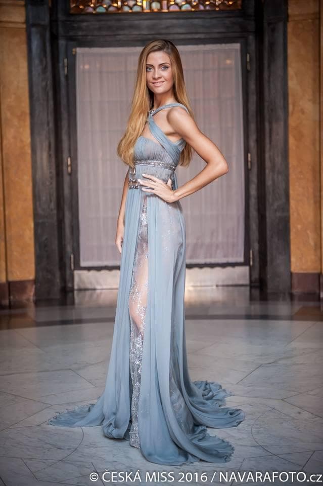 Dominika Kostalova Contestant Ceska Miss 2016 in evening gown (Photo Credits - Ceska Miss facebook official)