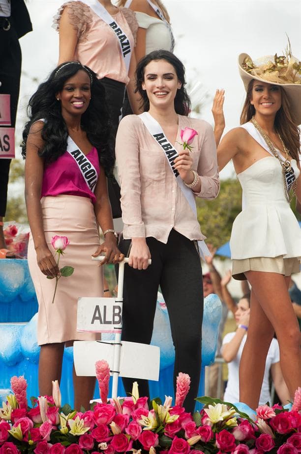 Zhaneta Byberi from Albania at Parade of Nations