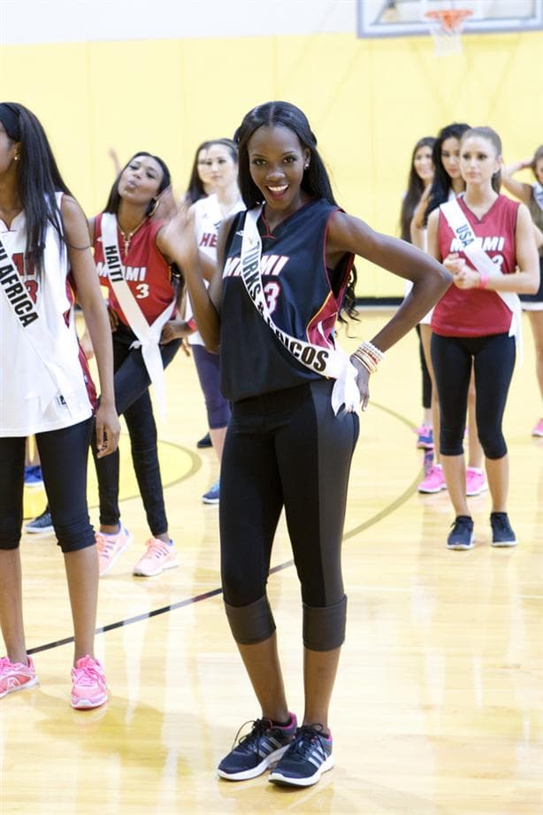 Shanice Williams Miss Universe Turks and Caicos Islands 2014 at Miami Heat Dance Lessons