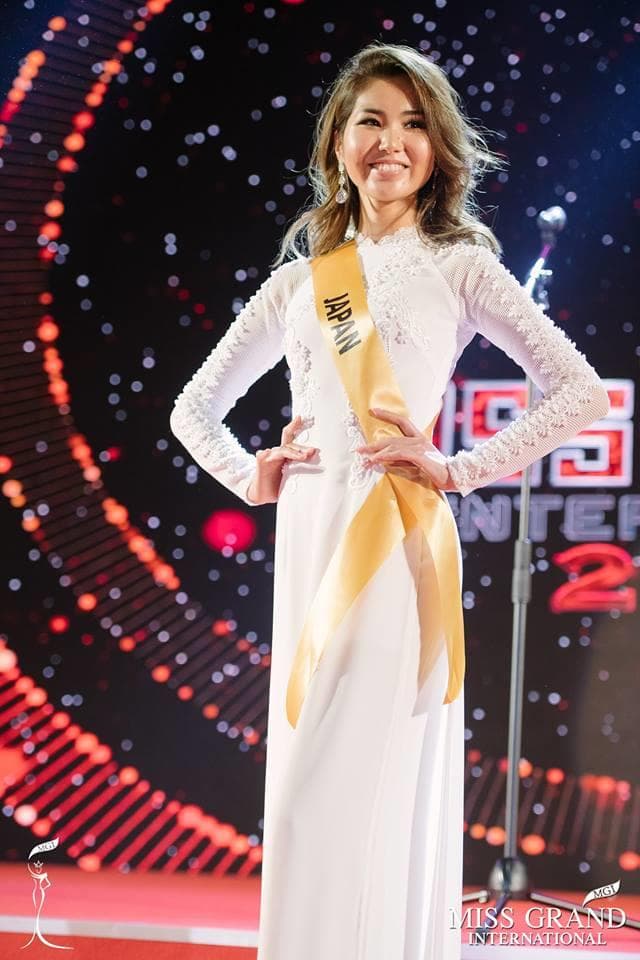 Erika Tsuji Miss Grand Japan 2017 at Welcome Ceremony of Miss Grand International 2017 (Photo Courtesy: Miss Grand International/ FaceBook)