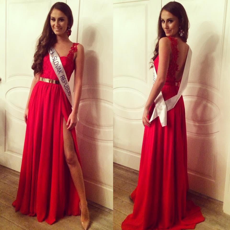 Petra Denkova Contestant from Slovakia in Long Gown for Miss Supranational 2015