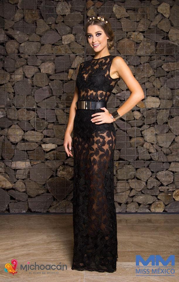 Ana Girault Contreras from Ciudad de México - Contestant Miss World Mexico 2016, evening gown photo shoot (Credit: Miss Mexico Organization)