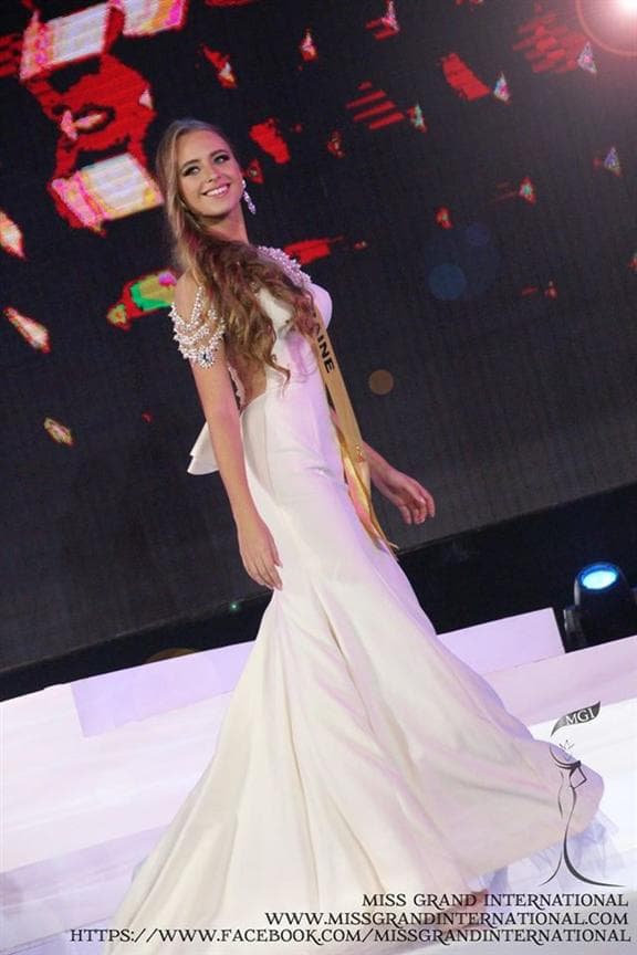 Nadiya Karplyuk (Ukraine) Evening Gown Photo Courtesy Miss Grand International 2014