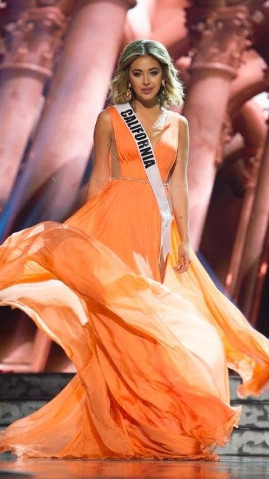 Nadia Grace Mejia contestant during Evening Gown Competition (Photo Credits: Miss USA Official)