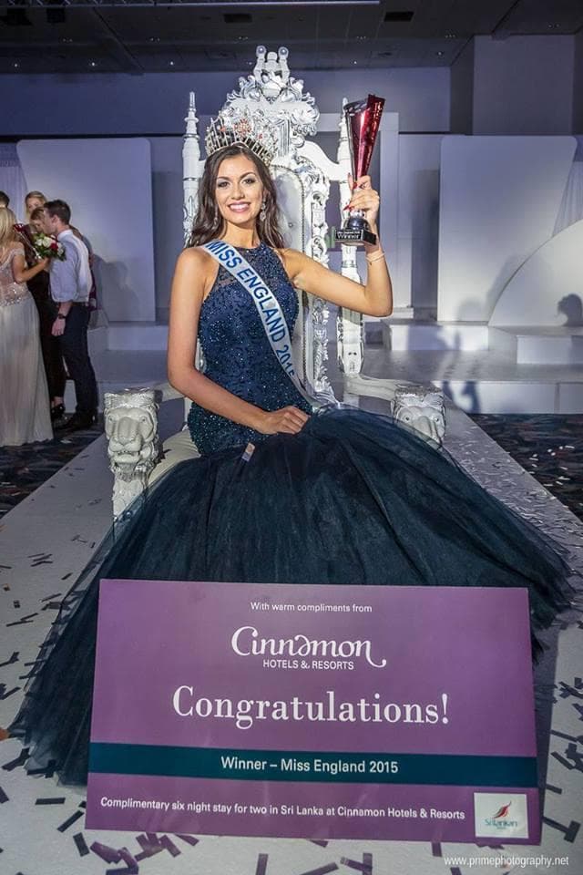 Natasha Hemmings the Miss England 2015 Winner (Photo Credits: Miss England Official Facebook)