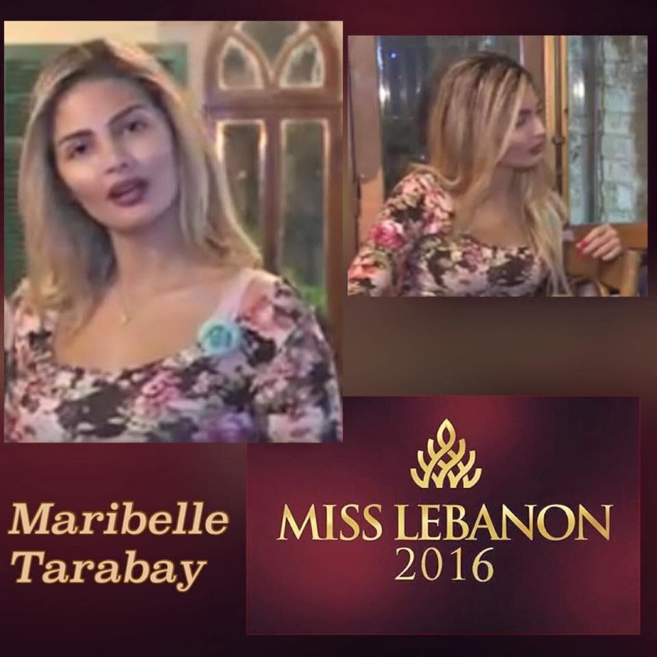Marie Belle Tarabay Contestant Miss Lebanon 2016