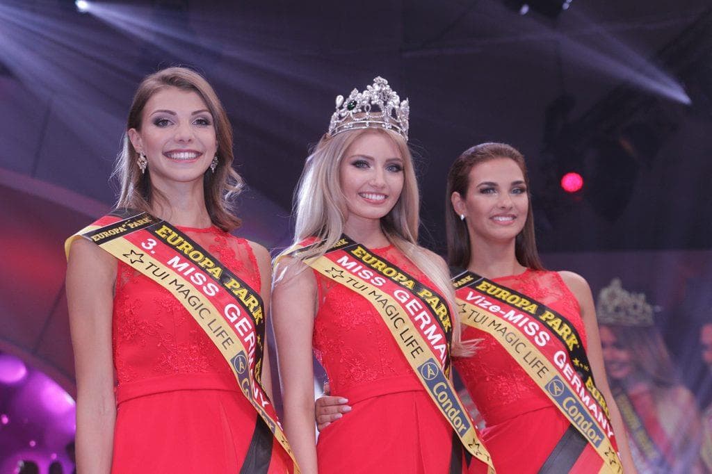 Soraya Kohlmann Miss Germany 2017, Aleksandra Rogovic (First runner-up) and Sarah Strauß (Second runner-up)