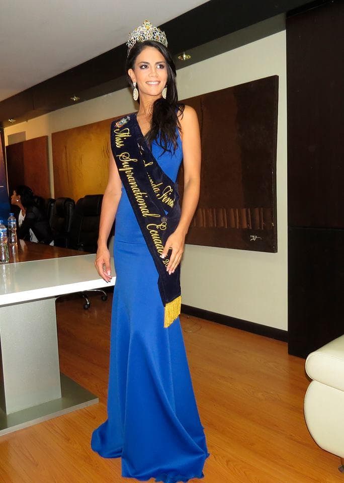 Maria Emilia Cevallos Cuesta contestant from Ecuador in Long Gown for Miss Supranational 2015