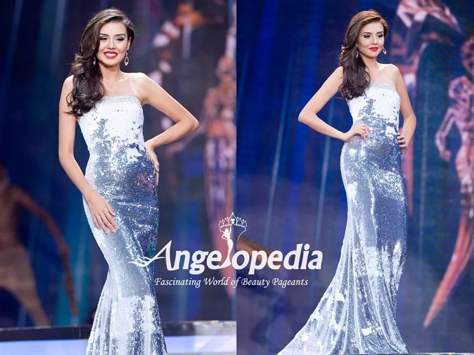 Michelle Gómez from Colombia - Evening Gown Round Top 16 finalists Miss Earth 2016