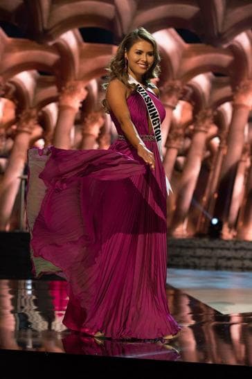 Kelsey Schmidt Contestant in Evening Gown during the Preliminary competition (Photo Credits: Miss USA Official)