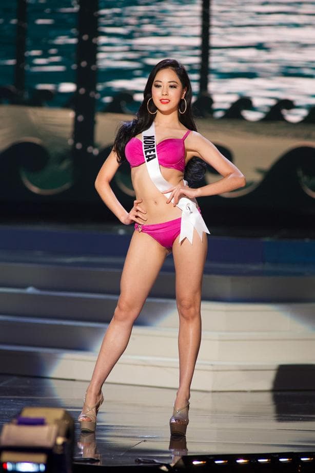 Yoo Ye Bin Miss Universe South Korea 2014 at Preliminary Swimsuit round