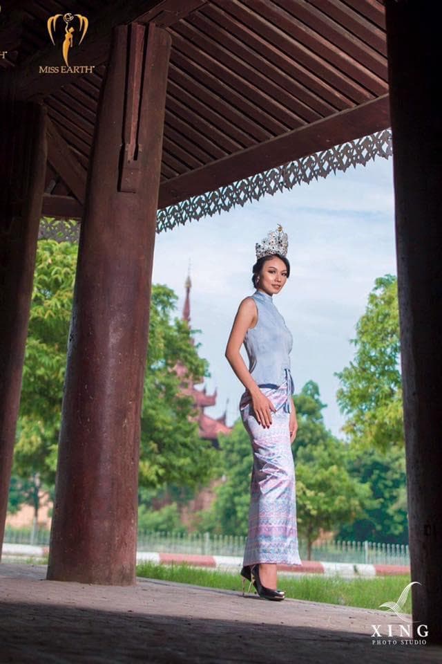 Tin Sandar Myo Miss Earth Myanmar 2017 - Finalist for Miss Earth 2017 (Photo Courtesy:Contestant Facebook/Miss Earth Official)
