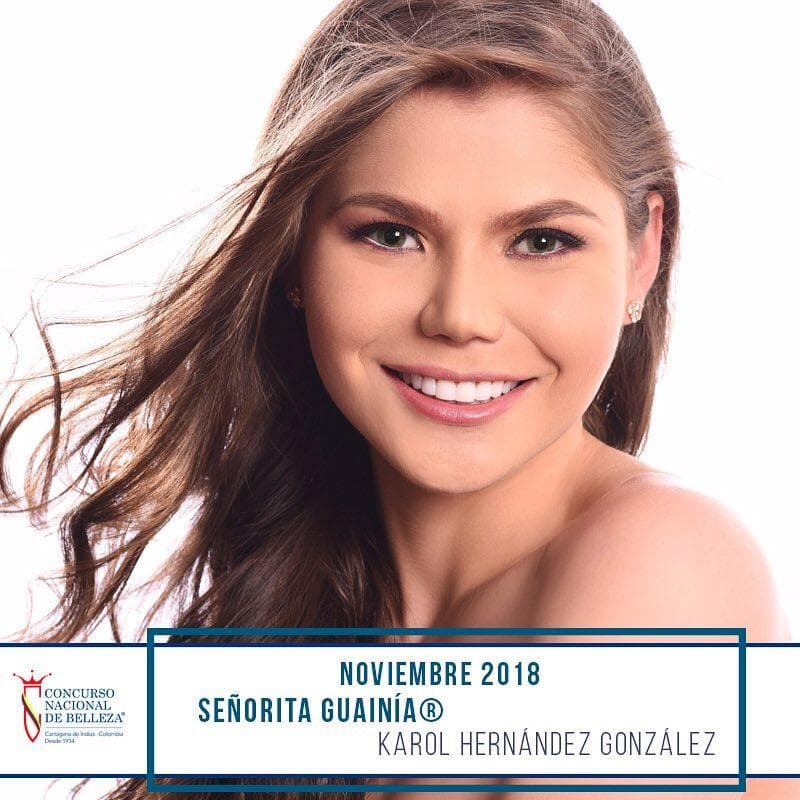 Karol Tatiana Hernández González from Guainía, Finalist Miss Colombia 2019/ Señorita Colombia 2019 (Photo Source: Concurso Nacional de Belleza Colombia Official)