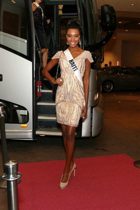 Christie Desir Miss Universe Haiti 2014 at Blackjack Tournament