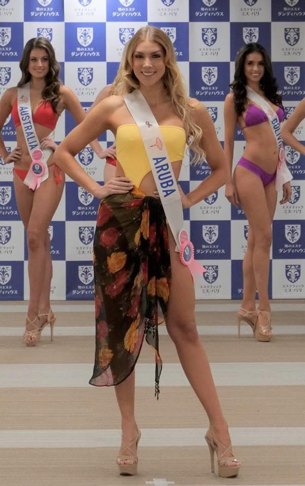 Anouk Stephanie Helen Eman Miss International Aruba 2018, Finalist Miss International 2018 at Preliminary Swimsuit Competition (Photo Source: Miss International Organization)