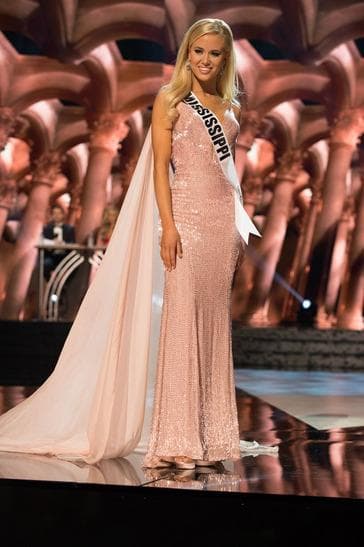 Haley Sowers Contestant in Evening Gown during the Preliminary competition (Photo Credits: Miss USA Official)