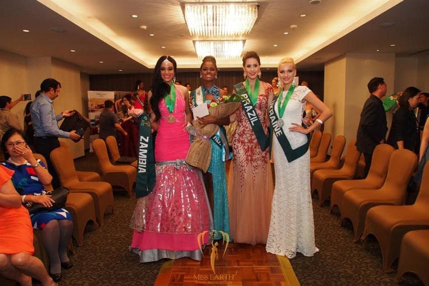 Leticia Silva Winner of Evening Gown Competition Group 2 (Photo Credits: Miss Earth Official)
