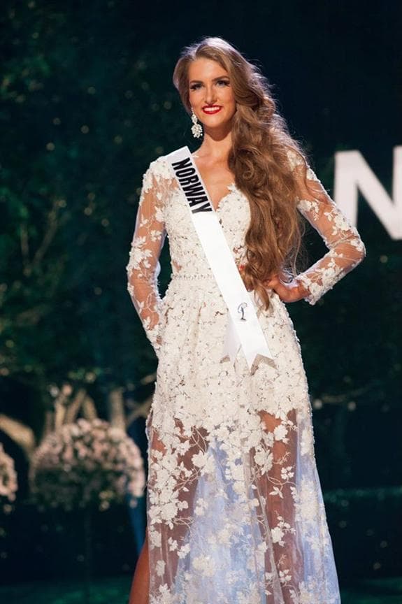 Elise Dalby Gronnesby Miss Universe Norway 2014 Evening Gown