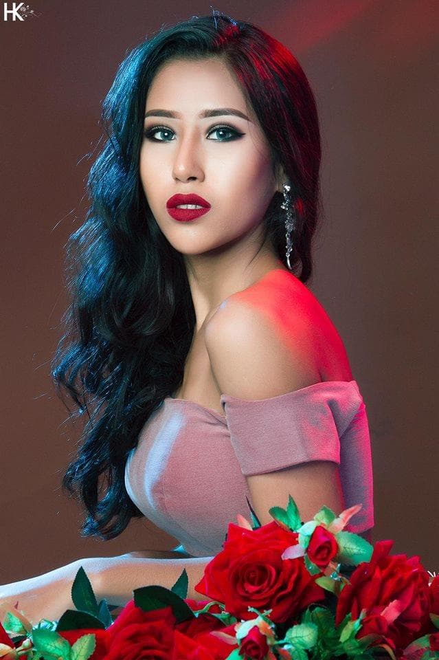 Htet Lin Htwe (Sam) Miss Thanintharyi Region - Finalist Miss Golden Land Myanmar 2018 (Photo Courtey: MGLM Official)