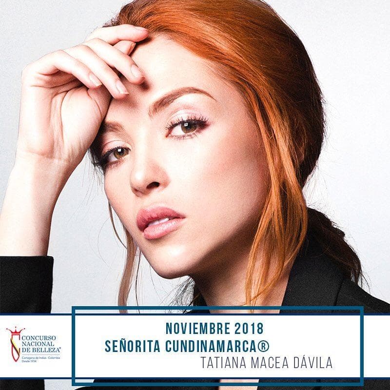 Lina Tatiana Macea Dávila from Cundinamarca, Finalist Miss Colombia 2019/ Señorita Colombia 2019 (Photo Source: Concurso Nacional de Belleza Colombia Official)