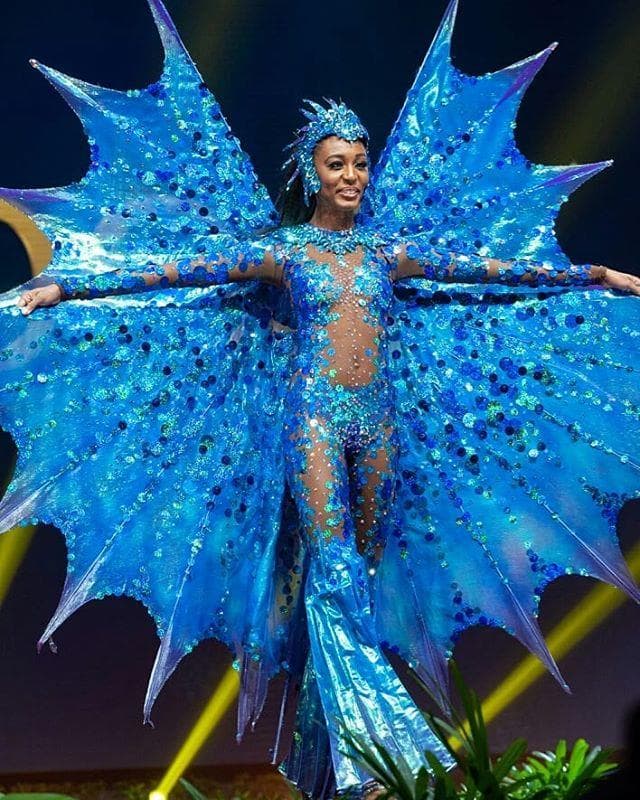 Meghan Theobalds Miss Universe Barbados 2018, Miss Universe 2018 Contestant at National Costume Competition (Photo Courtesy: Miss Universe/Candidate FaceBook/ Instagram)