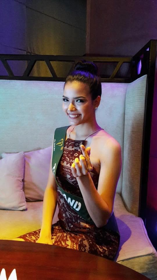 Paweensuda Drouin Miss Earth Thailand 2017 - Finalist for Miss Earth 2017 (Photo Courtesy:Contestant Facebook/Miss Earth Official)