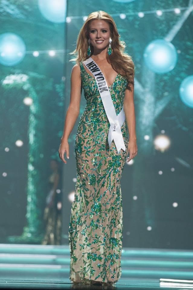 Hannah Lopa Miss New York USA 2017 during Preliminary Evening Gown Competition (Photo Credit: Miss USA Facebook Official)
