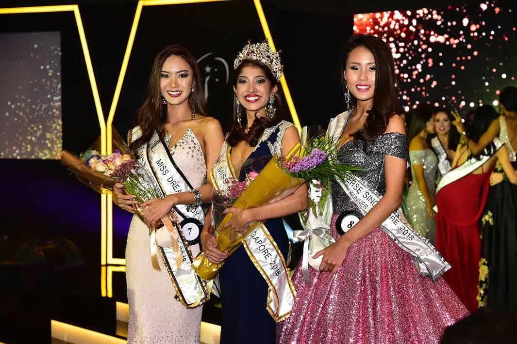 Zahra Khanum Crowned Miss Universe Singapore 2018 with runners-up (Photo Source: Facebook)