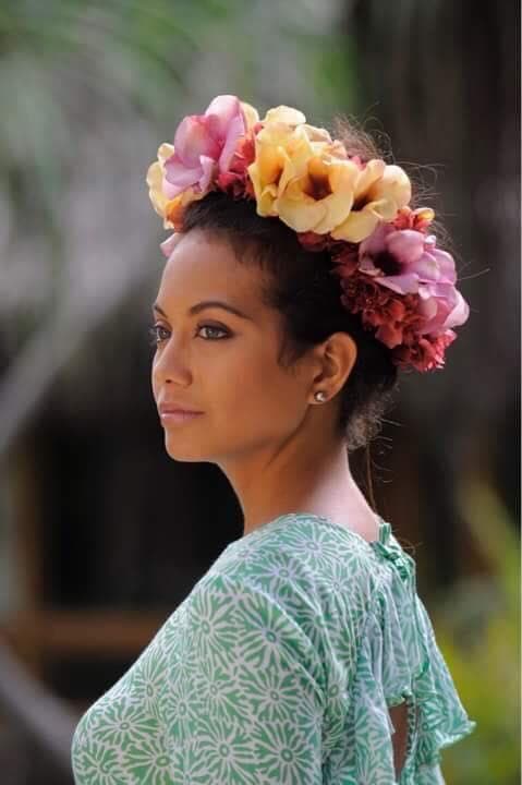 Vaimalama Chaves Miss Tahiti 2018, Finalist Miss France 2019 (Photo Credits: Miss France/ Contestant Official FaceBook)
