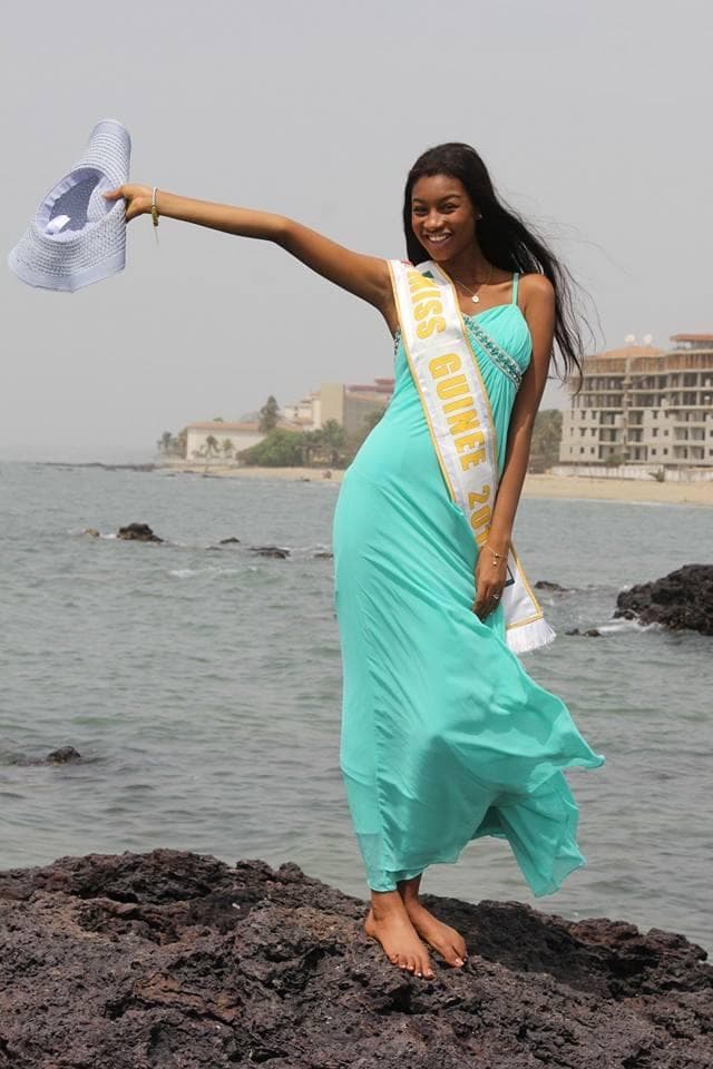 Mama Aissata Diallo Contestant from Guinea in Long Gown for Miss World 2015