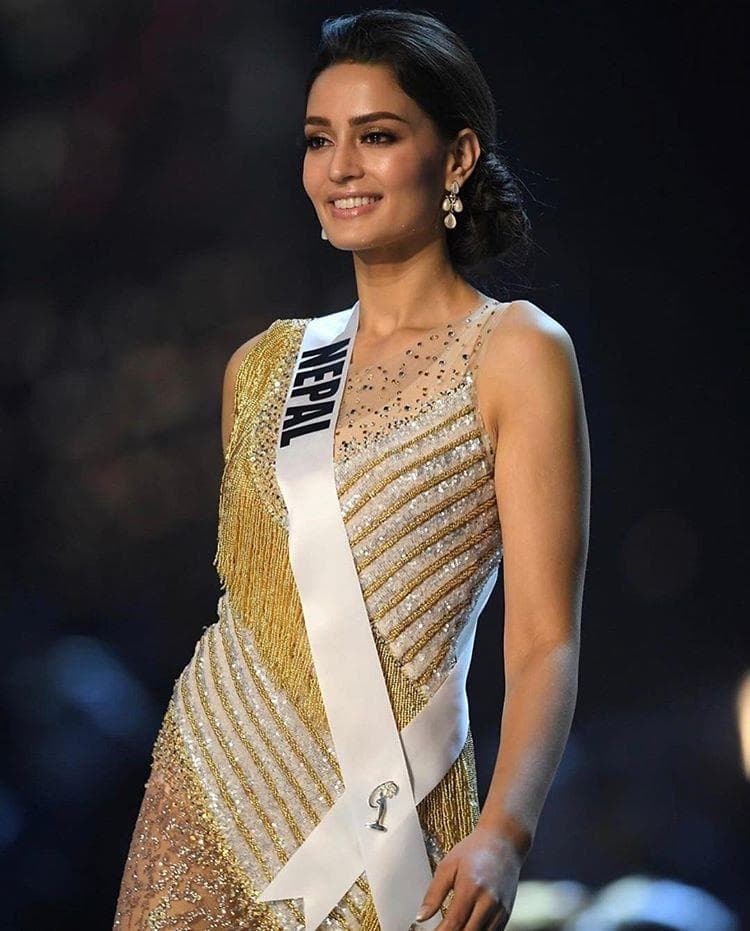 Manita Devkota Miss Universe Nepal 2018, Miss Universe 2018 Contestant at Evening Gown Competition (Photo Courtesy: Miss Universe/Candidate FaceBook/ Instagram)