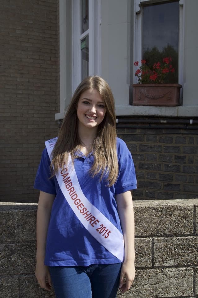 Amber Twell Miss Cambridgeshire for Miss England 2015
