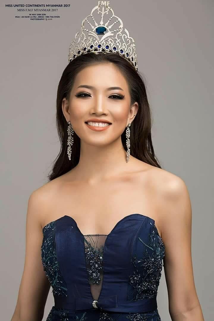W May Shin Sein Miss United Continents Myanmar 2017 - Finalist for Miss United Continents 2017 (Photo Credit: Miss United Continents/ FaceBook Official)