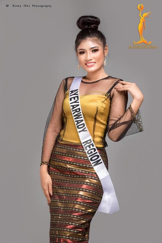 Keinnayi Kyaw Miss Ayeyarwady Region - Finalist Miss Golden Land Myanmar 2018 (Photo Courtey: MGLM Official)