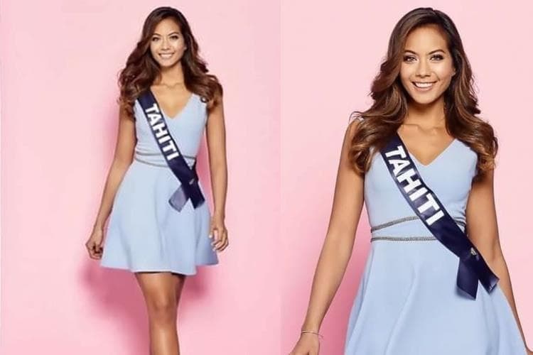 Vaimalama Chaves Miss Tahiti 2018, Finalist Miss France 2019 (Photo Credits: Miss France/ Contestant Official FaceBook)