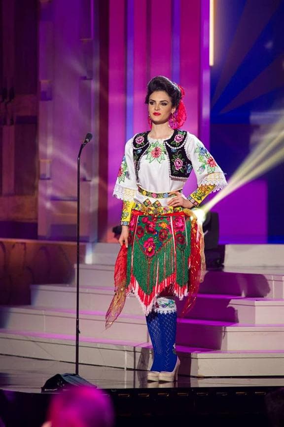 Zhaneta Byberi Miss Universe Albania 2014 National Costume