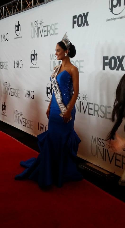 Newly Crowned Miss Universe 2015, Pia Alonso Wurtzbach from Philippines (Photo Credit: Miss Universe Official)