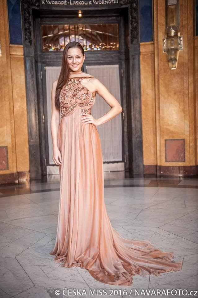 Vendula Neumanova Contestant Ceska Miss 2016 in evening gown (Photo Credits - Ceska Miss facebook official)