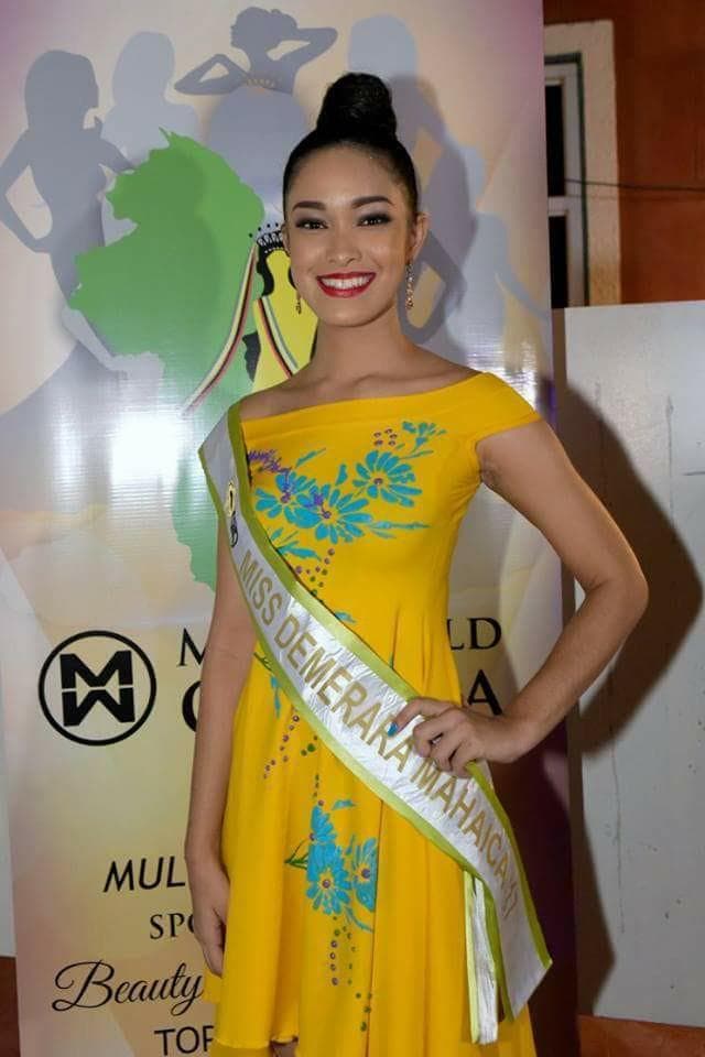 Vena Mookram Miss World Guyana 2017 - Finalist Miss World 2017 (Photo Courtesy: Miss World/ Facebook Official)