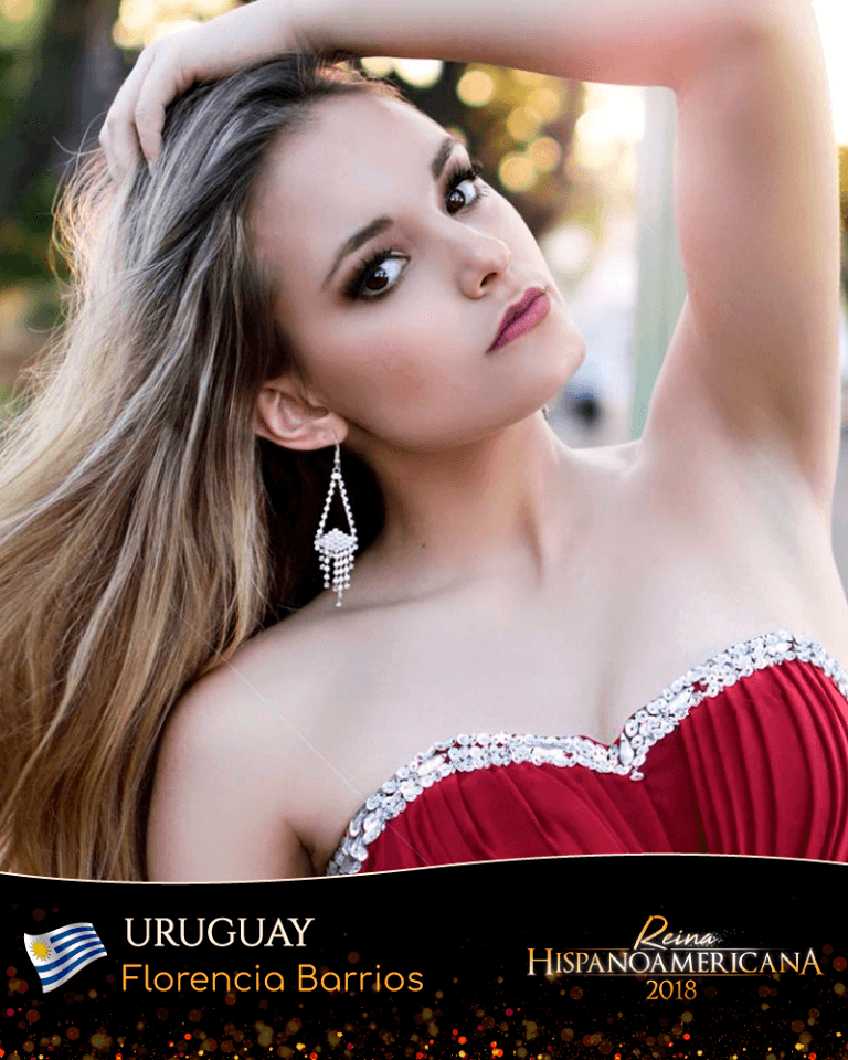 Florencia Barrios Rüsch Reina Hispanoamericana Uruguay 2018, Finalist Reina Hispanoamericana 2018 (Photo Courtesy: Reina Hispanoamericana/ Promociones Gloria Official)