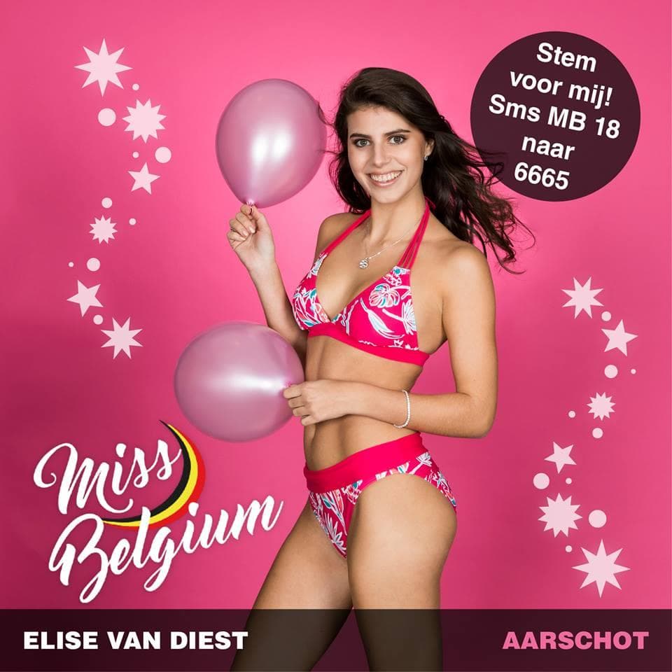 Elise Van Diest Finalist Miss België 2019/ Miss Belgium 2019 (Photo Courtesy: Miss Belgium Facebook Official)