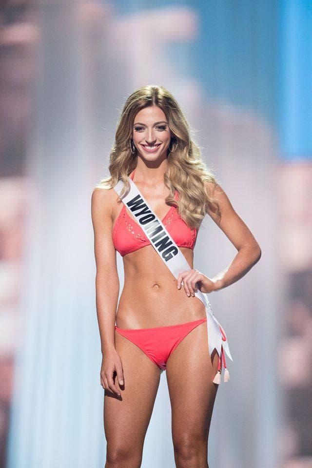 Mikaela Shaw Miss Wyoming USA 2017 during Preliminary Swimsuit Competition (Photo Credit: Miss USA Facebook Official)